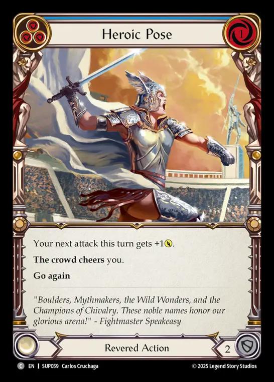 Heroic Pose (Blue)