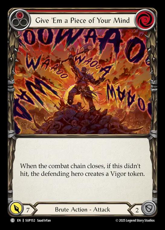 Give 'Em a Piece of Your Mind (Red)