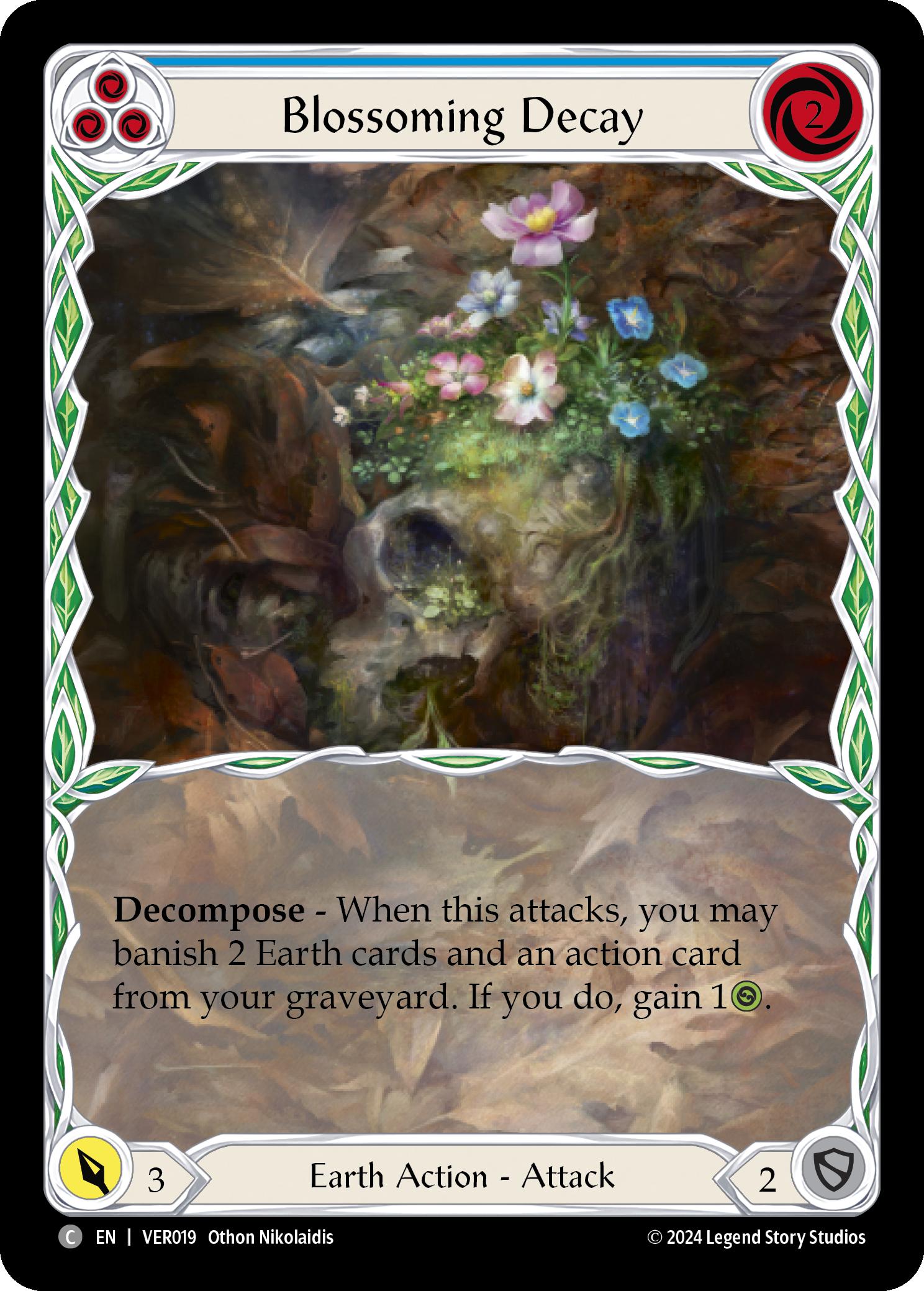 Blossoming Decay (Blue)